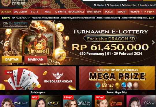 DEWACASINO Situs Slot Dengan Masa Depan Cerah